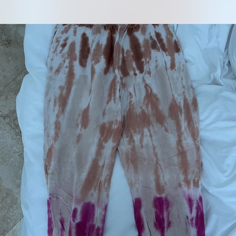 Z Supply Brown and Purple Joggers with Relaxed Fit